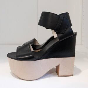 Celine Black Platform Pumps